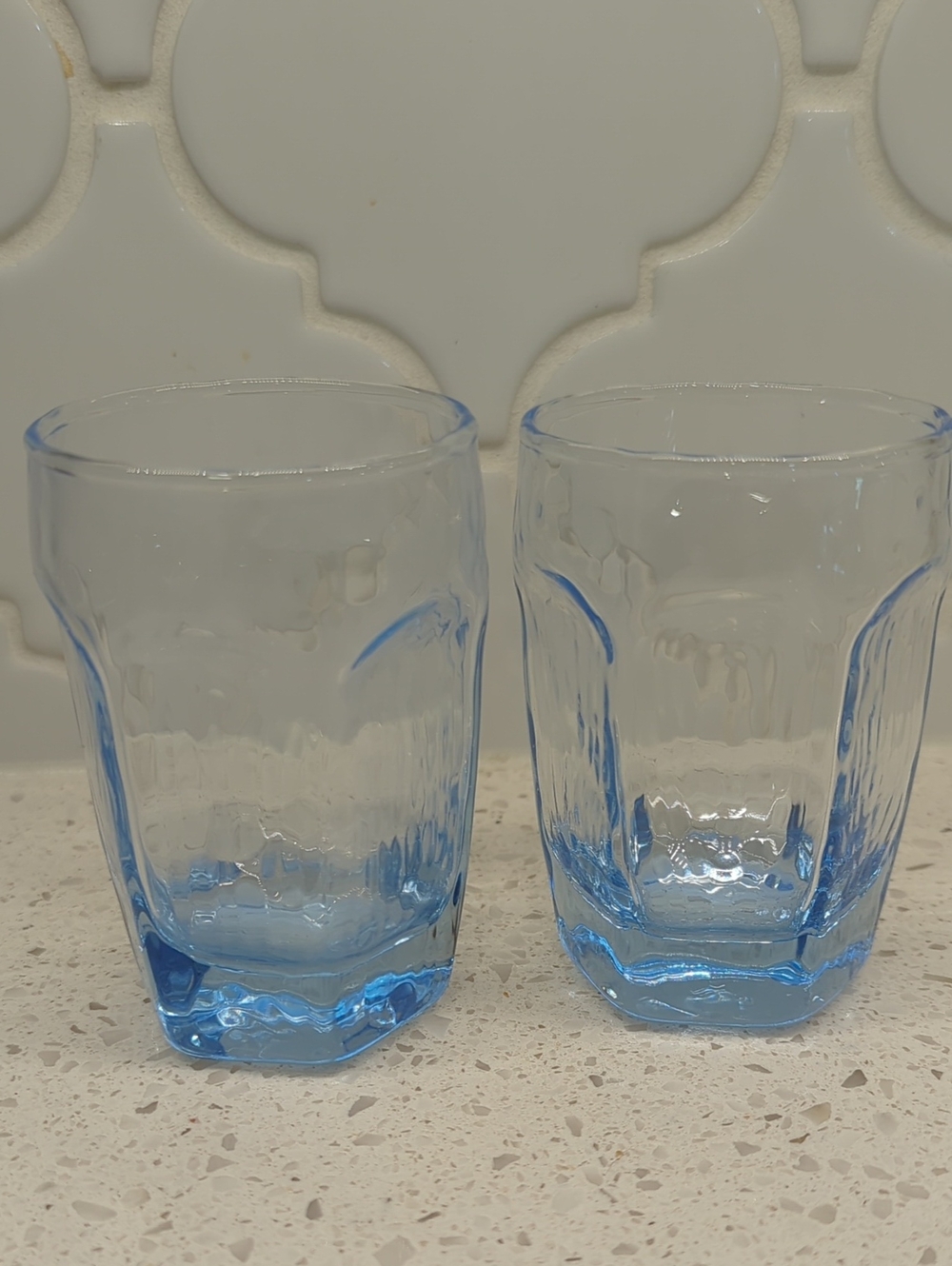 Libbey Light Blue Glass Tumbler - Set of 2 Juice Glasses